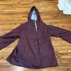 Lululemon jacket size 8 zipper and button up with pockets and hood